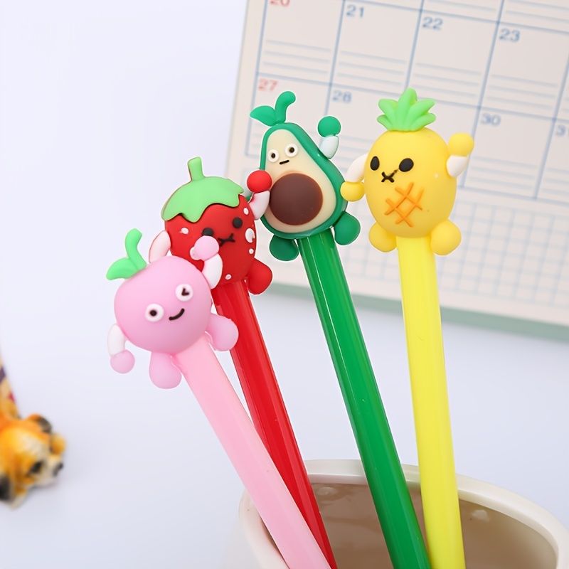 Cute Fruit Gel Pen Creative Study Stationery Student Exam Water Based Pen  Prize Gift Cartoon Pen Office Writing Pen 0 5mm Black Refill For Office  School | Don't Miss These Great Deals |
