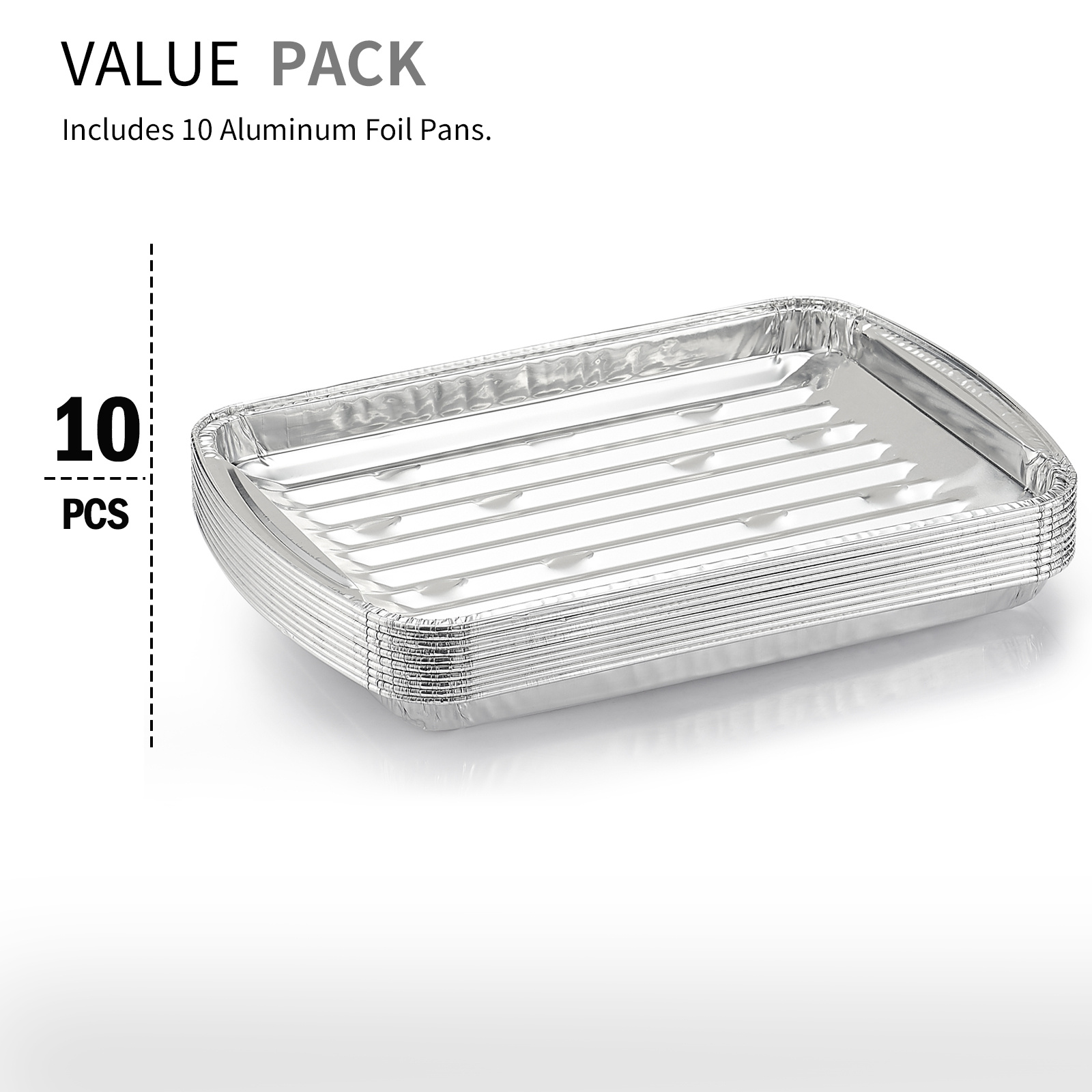 20 Pack Disposable Durable Aluminum Oval Roaster Pan - Turkey