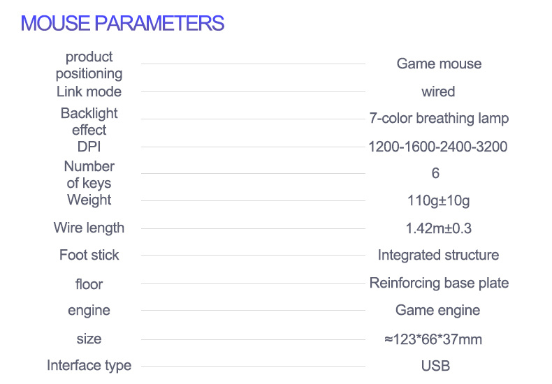 g5 gaming wired mouse mechanical mice computer accessories details 7