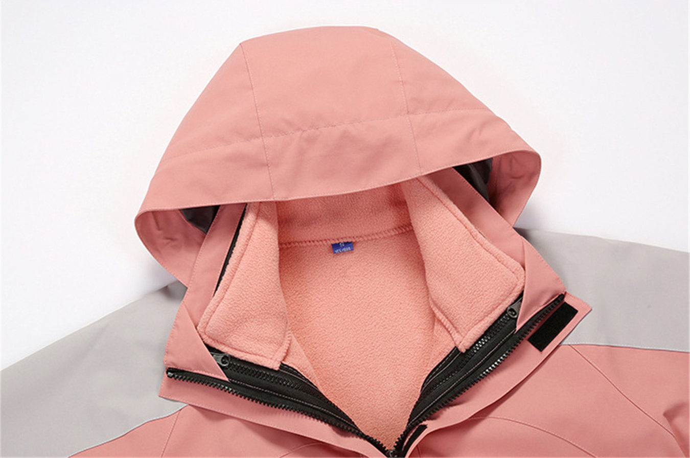 Stay Warm Dry: 3 in 1 Outdoor Jacket Women Waterproof - Temu