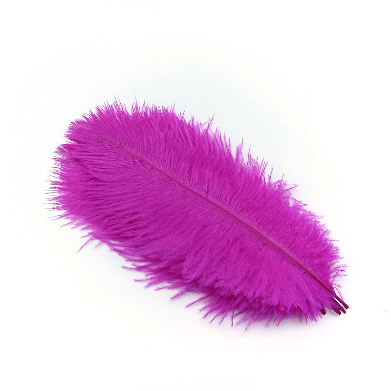 1 pluma grande de plumas de avestruz de 23 a 28 pulgadas, rosa intenso