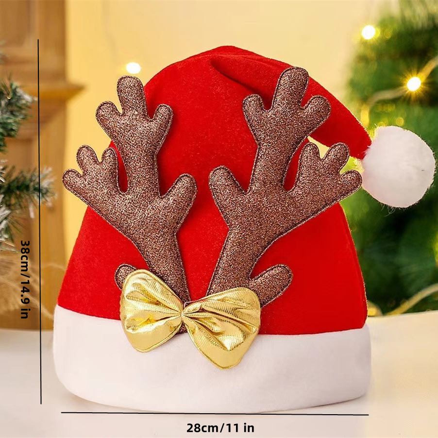 Chapeau De Noël En Bois Doré Pour Enfants Et Adultes, 1 Pièce, Cadeaux De  Noël, Accessoires De Décoration De Fête Pour Enfants, Noël - Temu Belgium