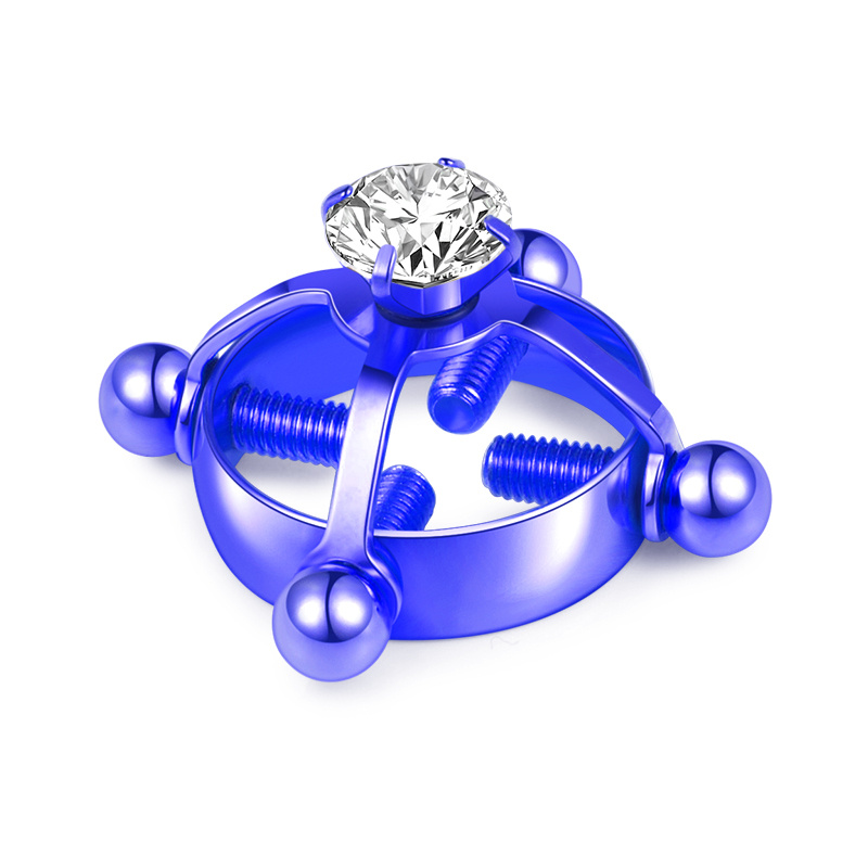Men's Adjustable Zircon Nipple Ring