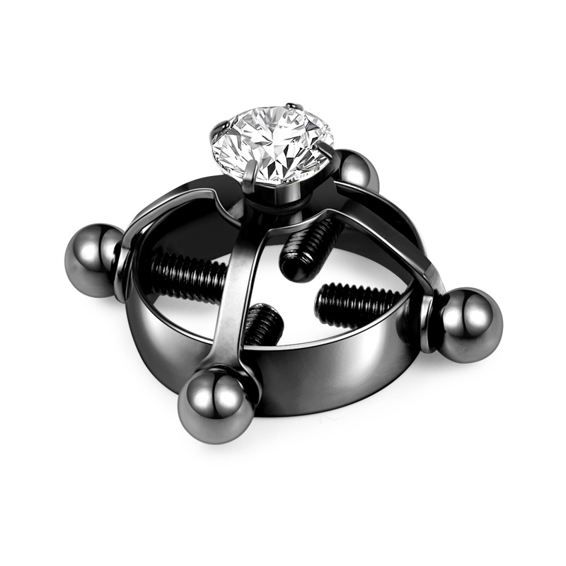Men's Adjustable Zircon Nipple Ring
