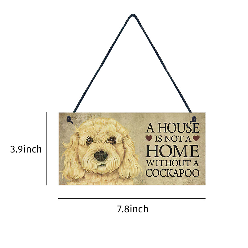 1pc Pet Dog Wall Hanging Placca Motivo Cane In Legno - Temu Switzerland