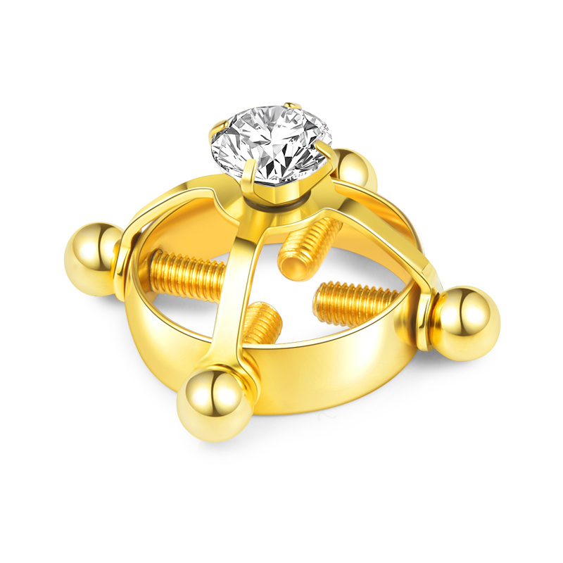 Men's Adjustable Zircon Nipple Ring