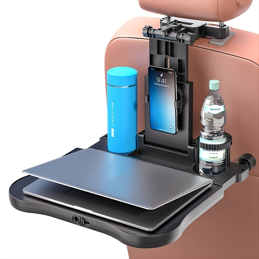 Foldable Car Laptop Stand Car Seat Tray Steering Wheel Laptop Notebook