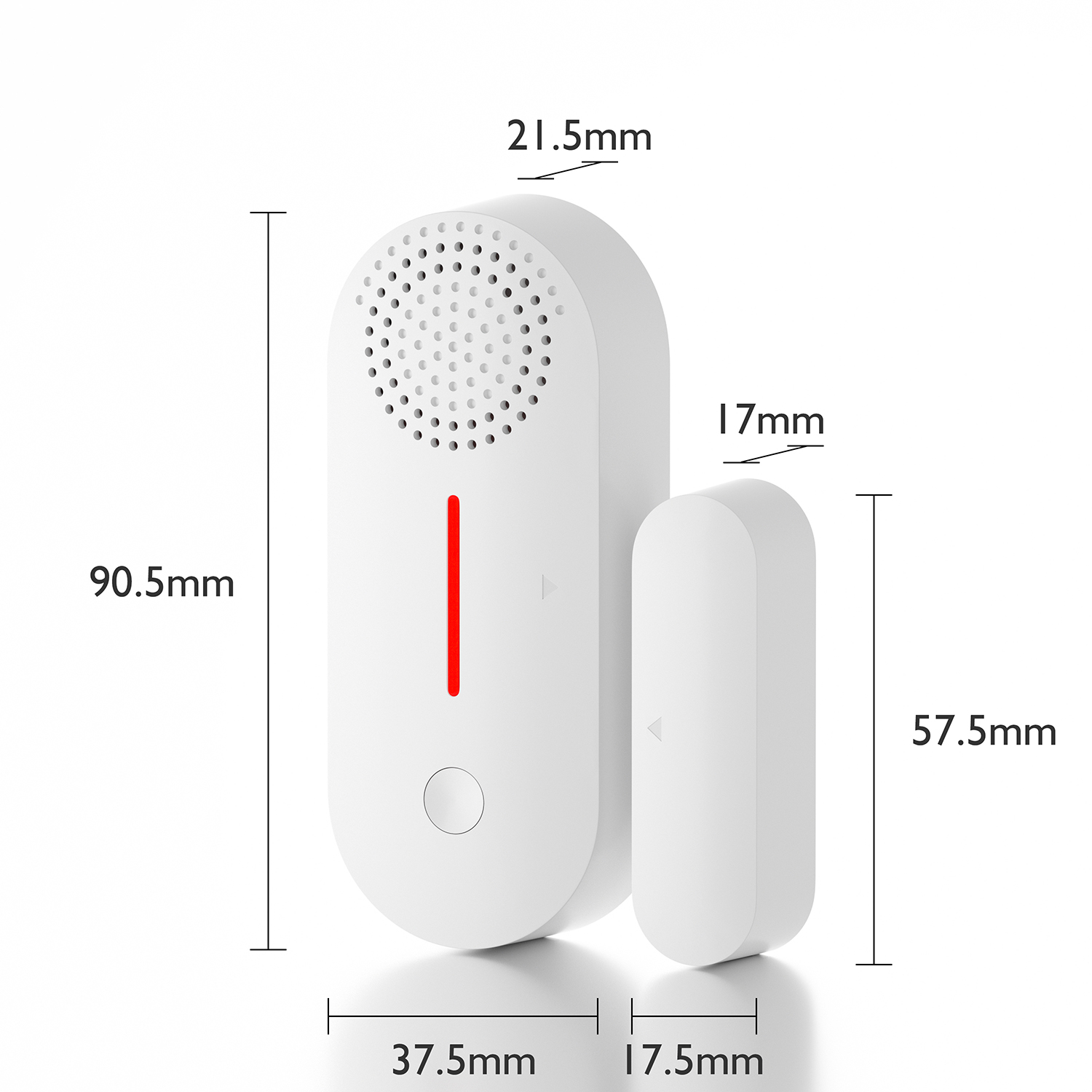 WiFi Door Sensor Alarm: Smart Door Window Sensor with 90db Real-time Alarm,  App Notification,Wireless Door Open Contact Sensor for Home Security  Burglar Alert Compatible with Alexa Google Home (4pack) 