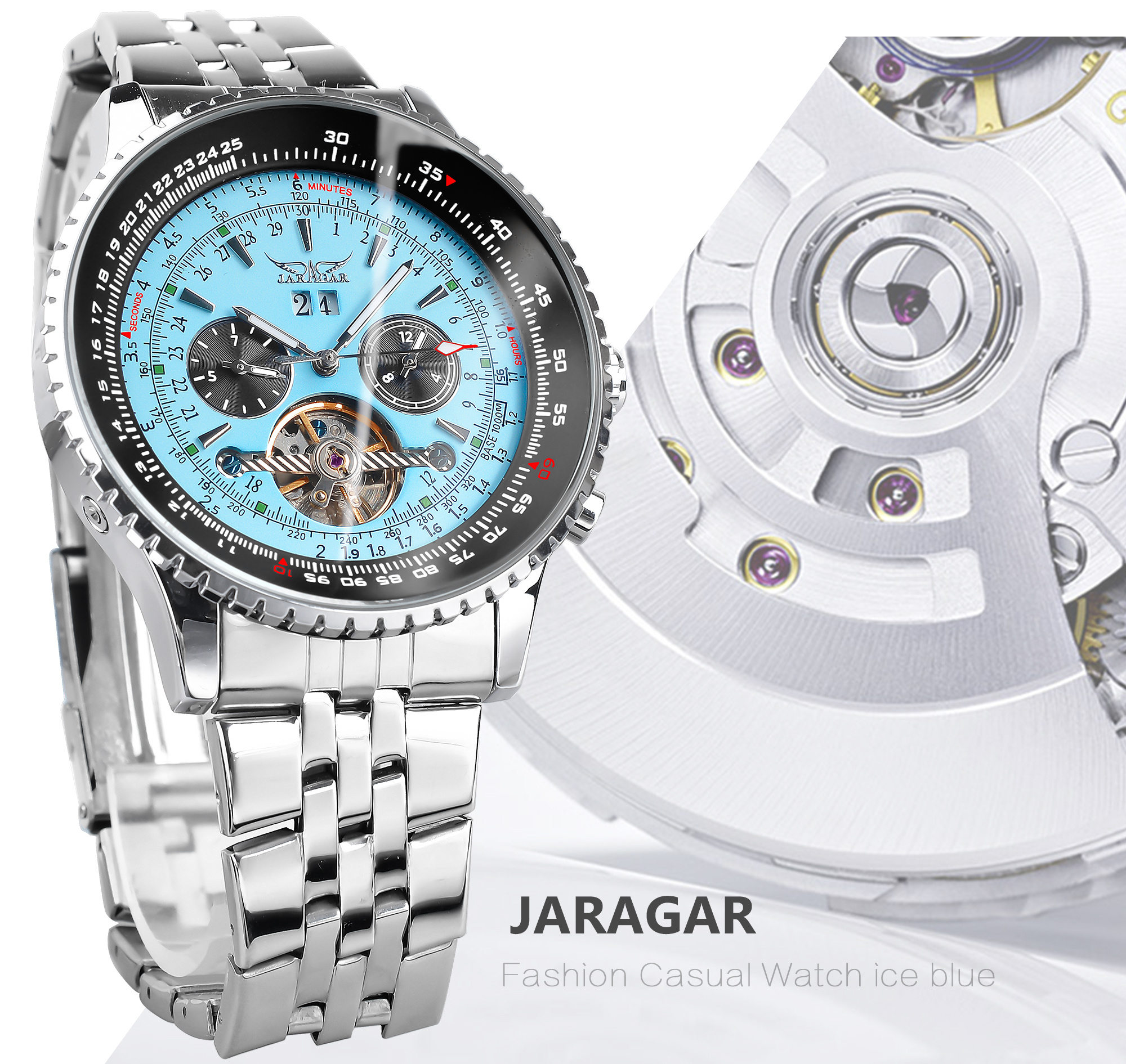 Reloj Hombres Relojes Mecánicos Relojes Automáticos Tourbillon de Acero  Inoxidable de Lujo – Los mejores productos en la tienda online Joom Geek