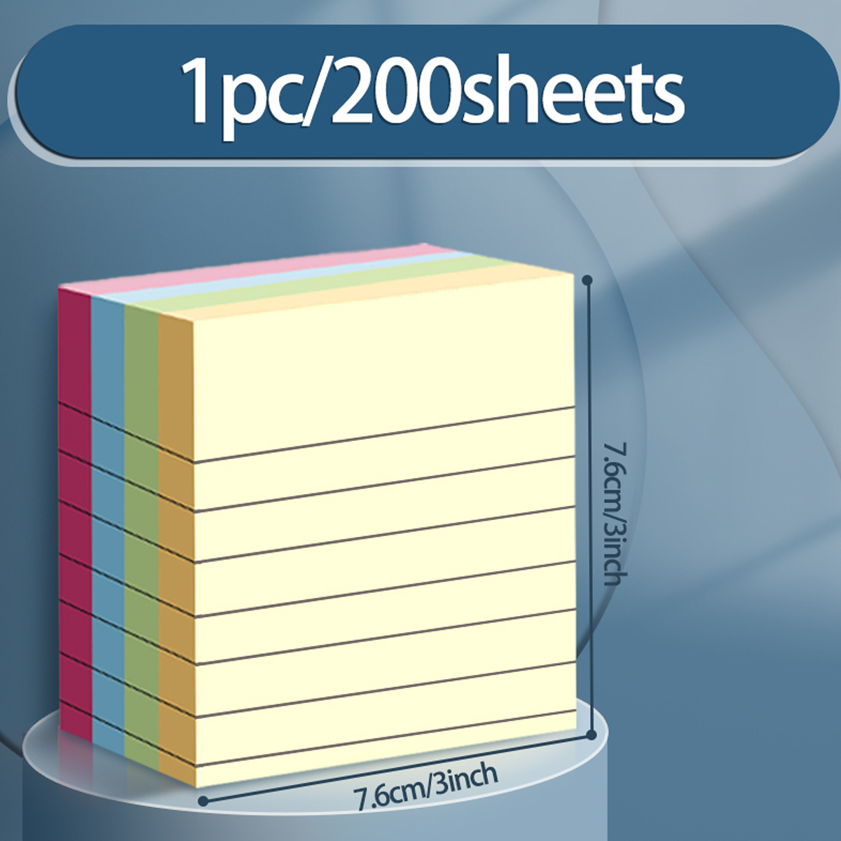 Sticky Notes Sheet Horizontal Line Sticky Notes Large Size - Temu