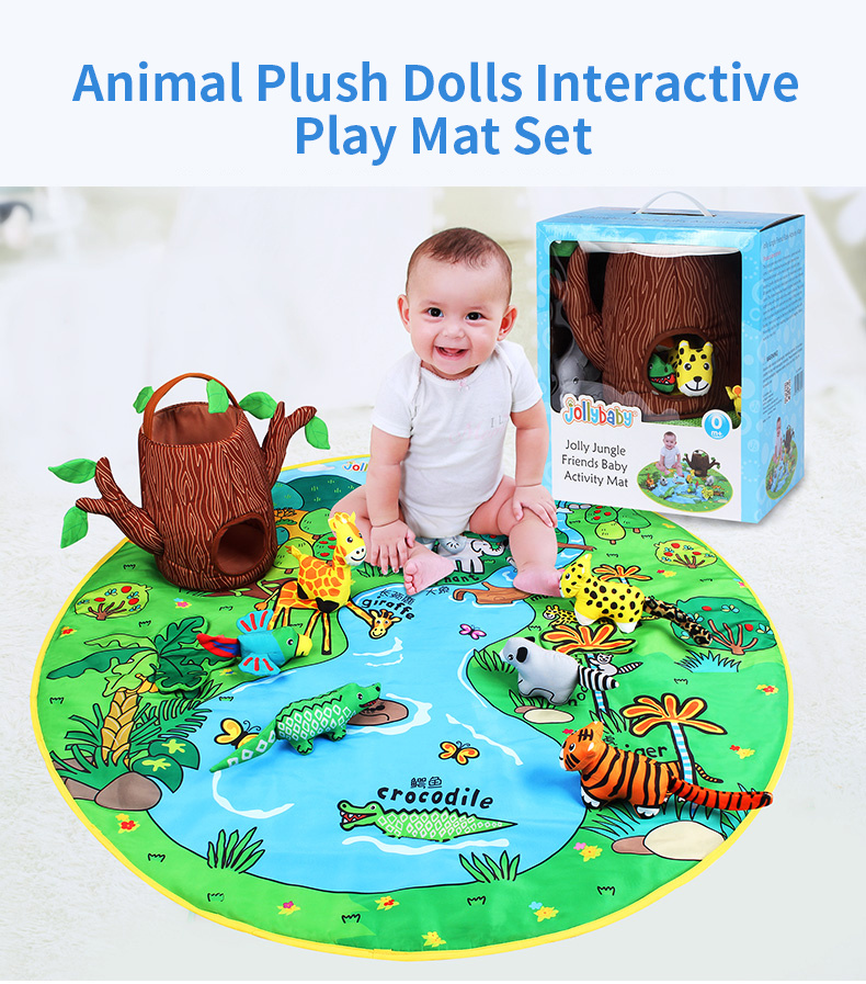 Tapete De Juego Para Bebe Jungle Pals