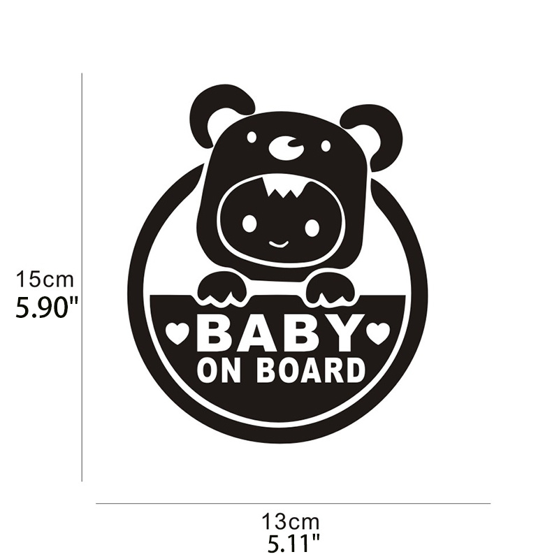 Baby Board Sign Car Window Bumper Decal Sticker Carlos - Temu