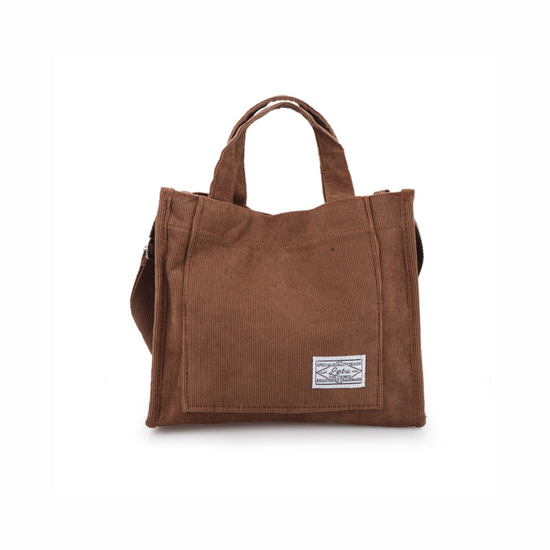 MCM 'Patricia' shoulder bag, IetpShops, logo-print corduroy tote bag