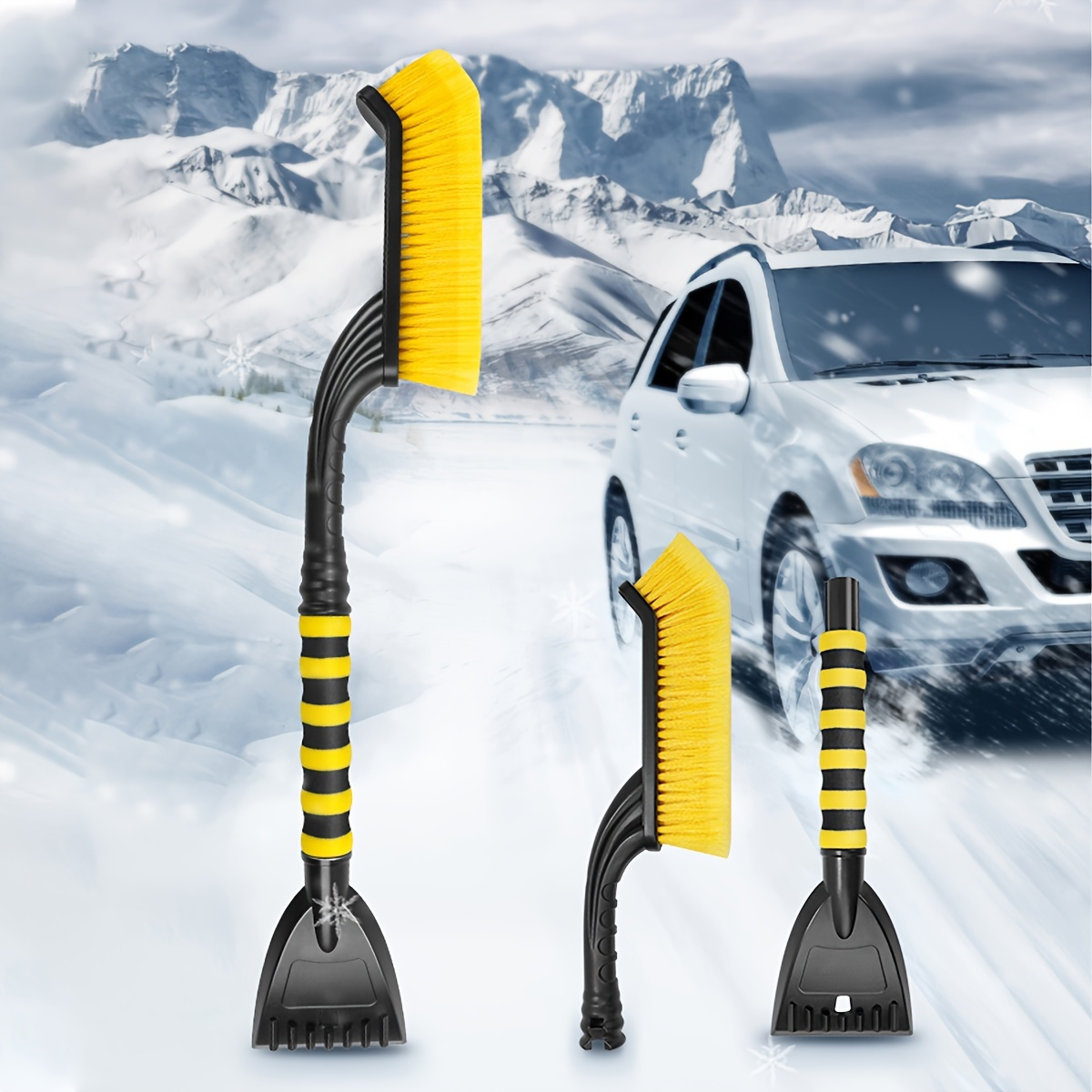 Car Snow Brush Ice Scrapers Car Windshield Scratch Free - Temu