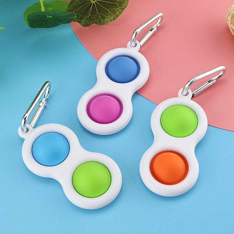 Fidget Toy Pop its Keychain Bubble Wrap Lilo & Stitch Mini Pop Keychain New
