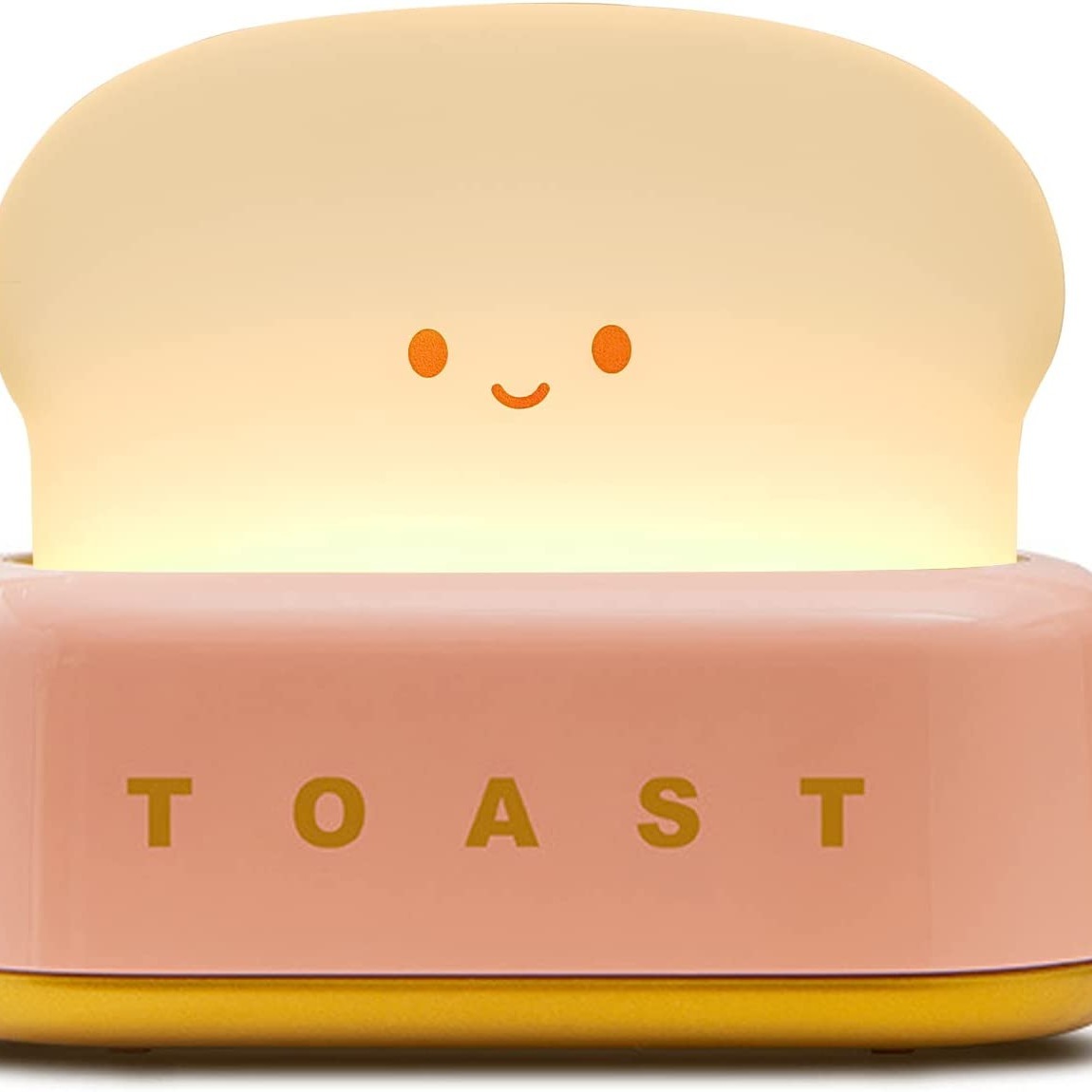 Cute Toast Night Light Dimmable LED Toaster Night Lamp Rechargeable Cordless  Nursery Night Light For Kids Cute Bedroom Bedside