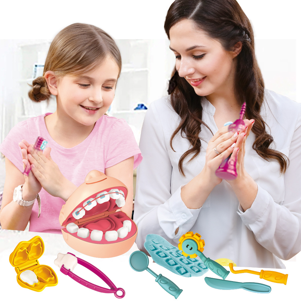 Small World Toys SWT9721301 Dental Clinic Fun Dough Activity Set