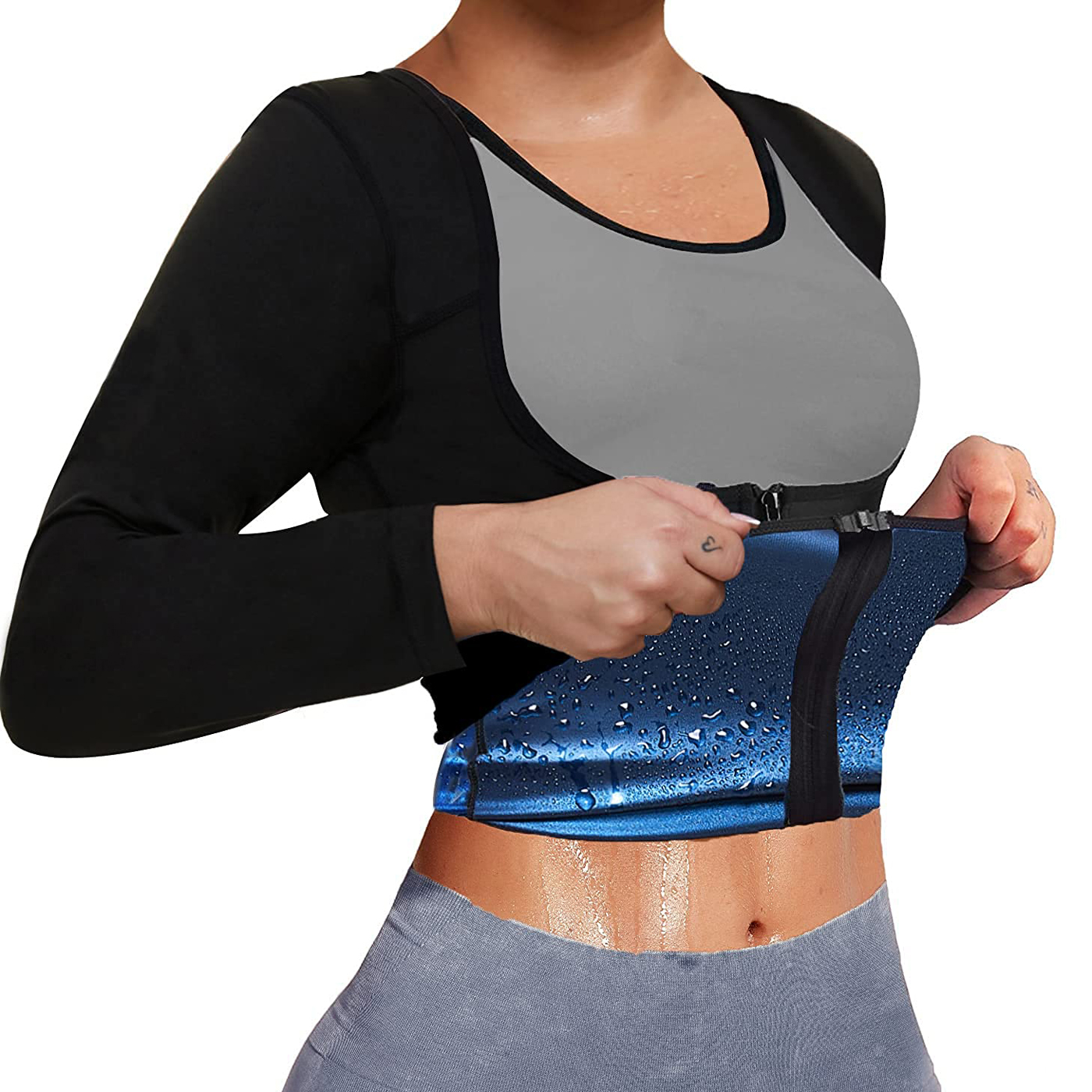 sauna vest with long sleeves