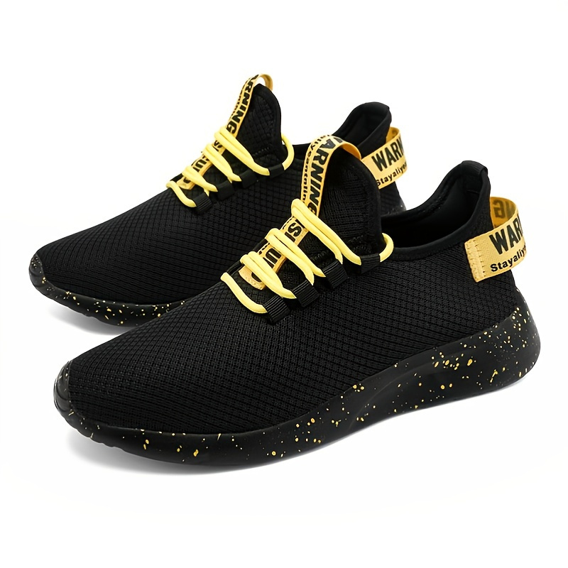 Men's Breathable Lace Up Sneakers Running Sports Shoes | Shop The ...