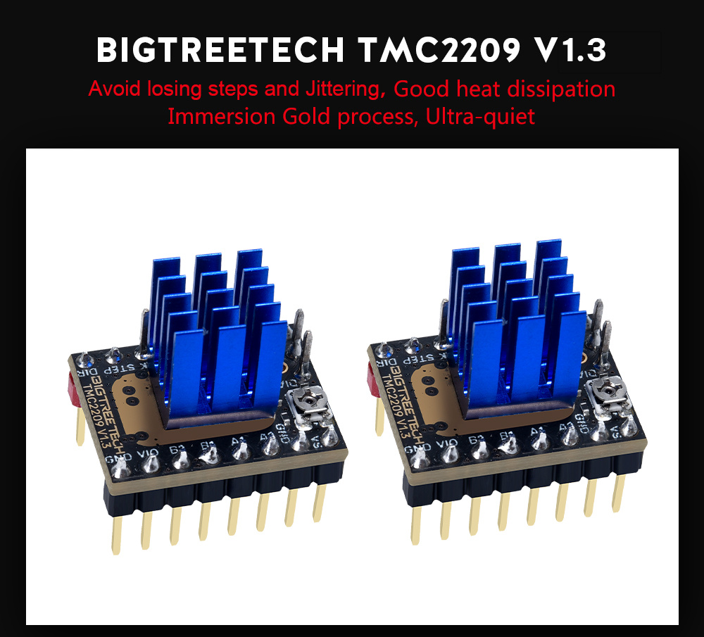 Bigtreetech Tmc2209 V1.3 ステッパーモータードライバー Tmc2208 3d