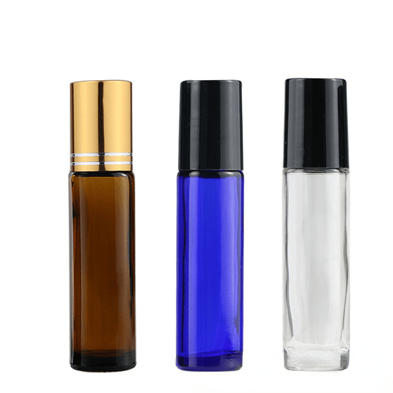 50pcs/lot 2ml Glass Amber Bottle Roller Bottle Empty Essential Oil Roll on  Bottle With Stainless Steel Balls For Aromatherapy - AliExpress