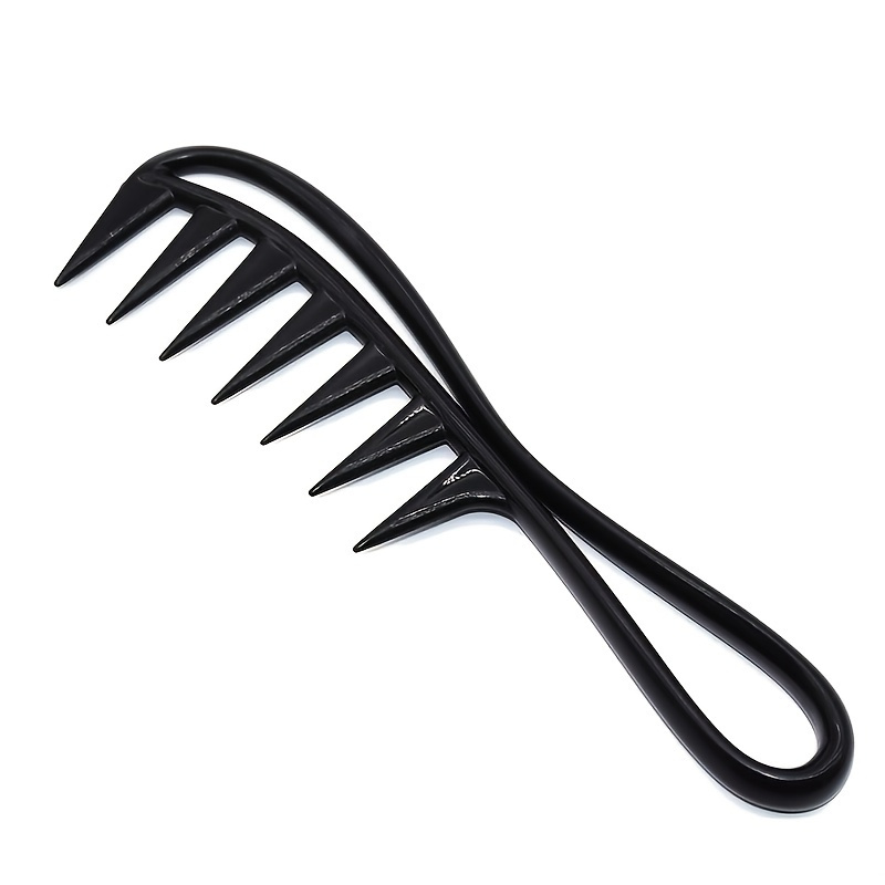 

Wide Tooth Plastic Hair Comb For Detangling And Massaging Curly Hair - Perfect For Hair Styling And Care
