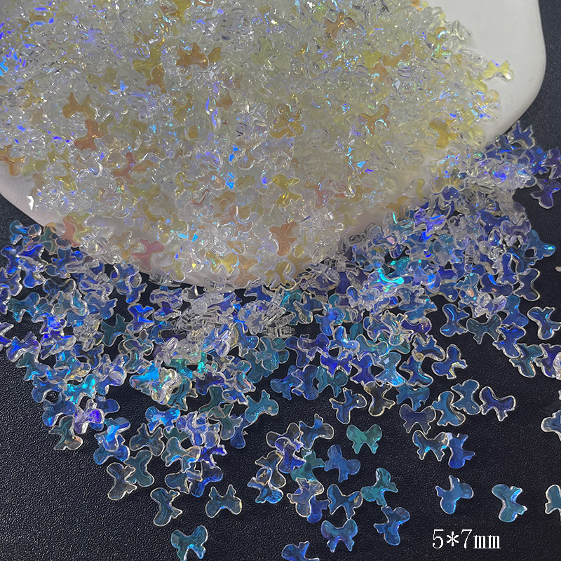 Crushed Glass Irregular Chips 200g 2-3mm Irregular Glitter Transparent  Gravel Gem Stones Broken Glass for