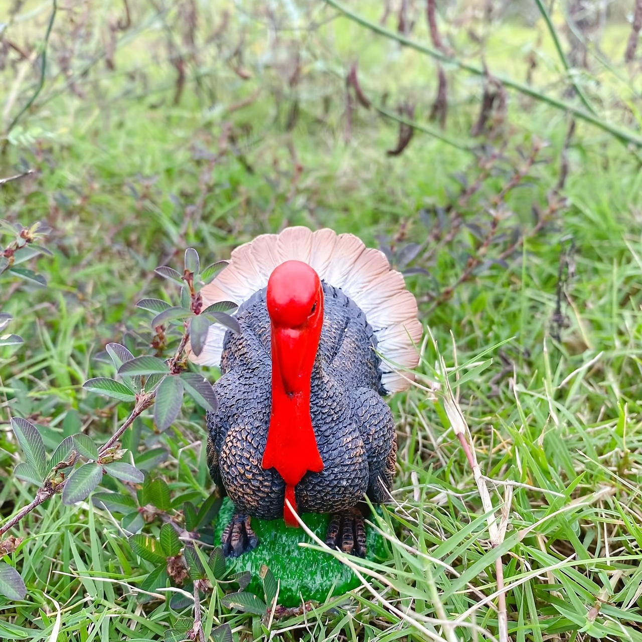 1pc Simulation Turkey Model, Animal Toy, Christmas Turkey Quick