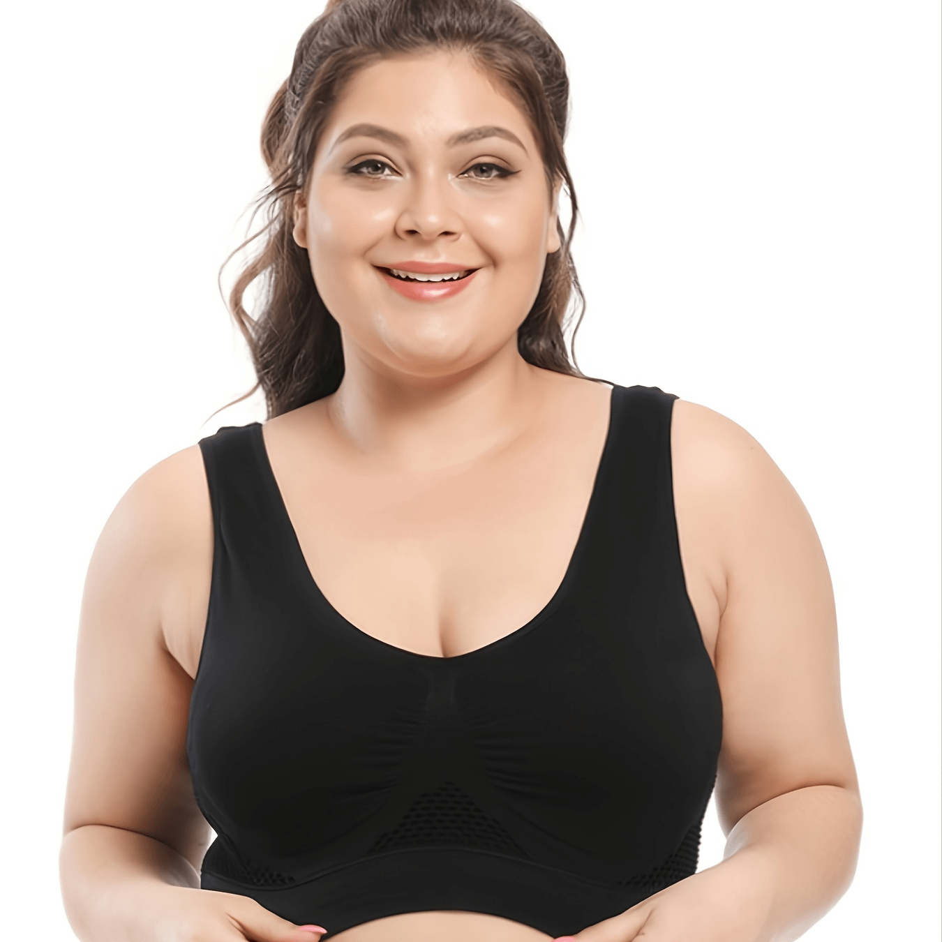 Plus Size Sports Bra for Women - Easy Access Lingerie Nude Strapless Dance  Bra Lace Sports Bra Sets Sport Bra Removable Pad Gym Top Women Crop Support