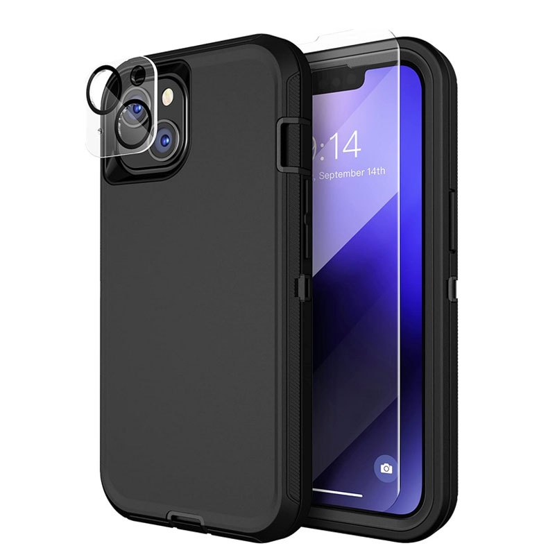 LeYi Mobile Phone Case For Xiaomi Redmi 13C 4G Case , Camera Protection Hybrid Protective Case Metal Ring Stand Cover Case Camera Sliding Cover