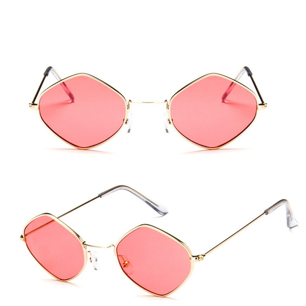 Fashion Metal Sun Glass Cool Square Shape Colorful Fashion Simple