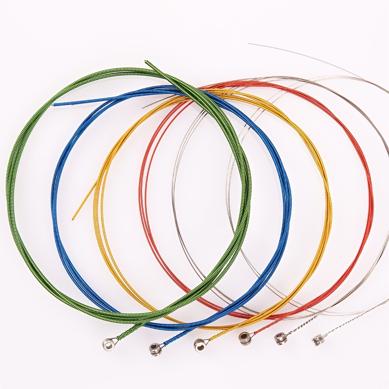 Acoustic Guitar Colored String Set For Beginner A407c Musical