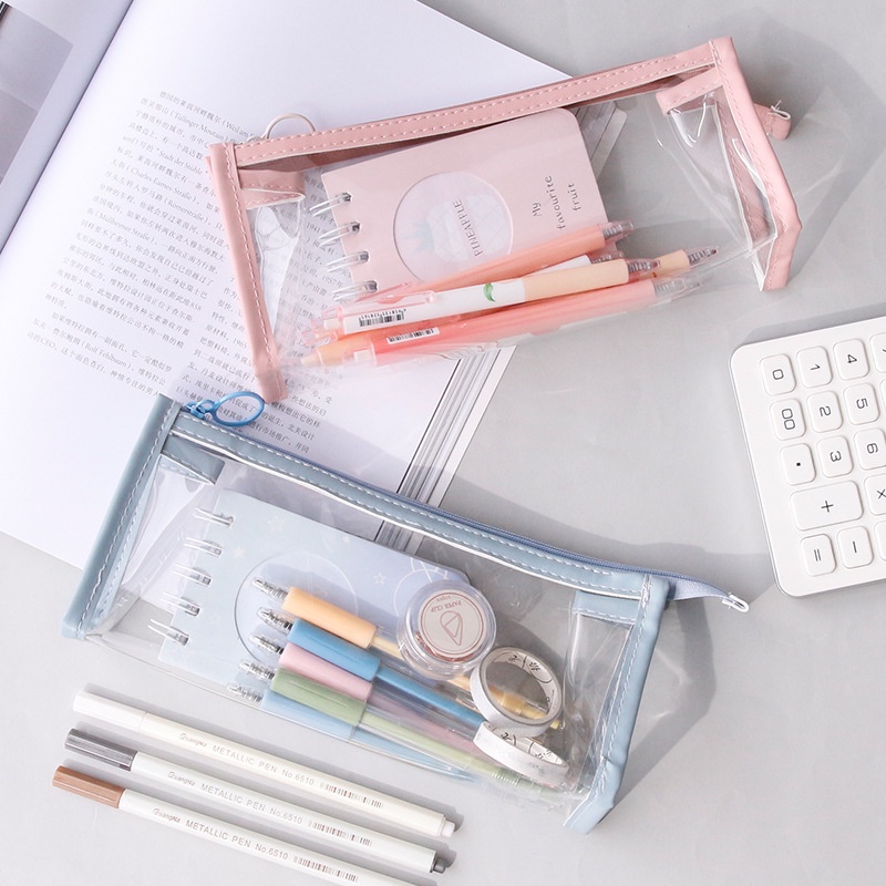 Transparent Pencil Case Japanese style Pencil Case Pretty - Temu