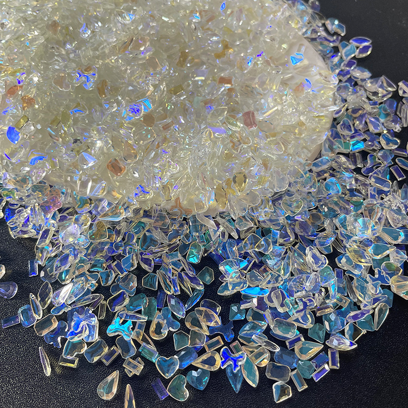 Sparkling Crushed Glass Stones Perfect Diy Crafts Nail Art - Temu