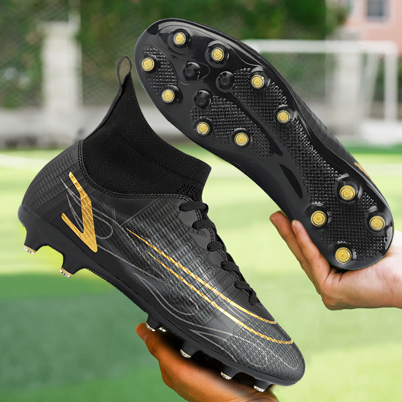 Lightweight High Top Ag Soccer Cleats Men Non Slip Spikes - Temu