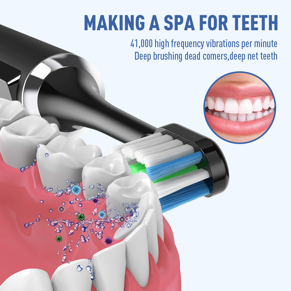 Electric Toothbrush Wireless Charging Ultrasonic Temu