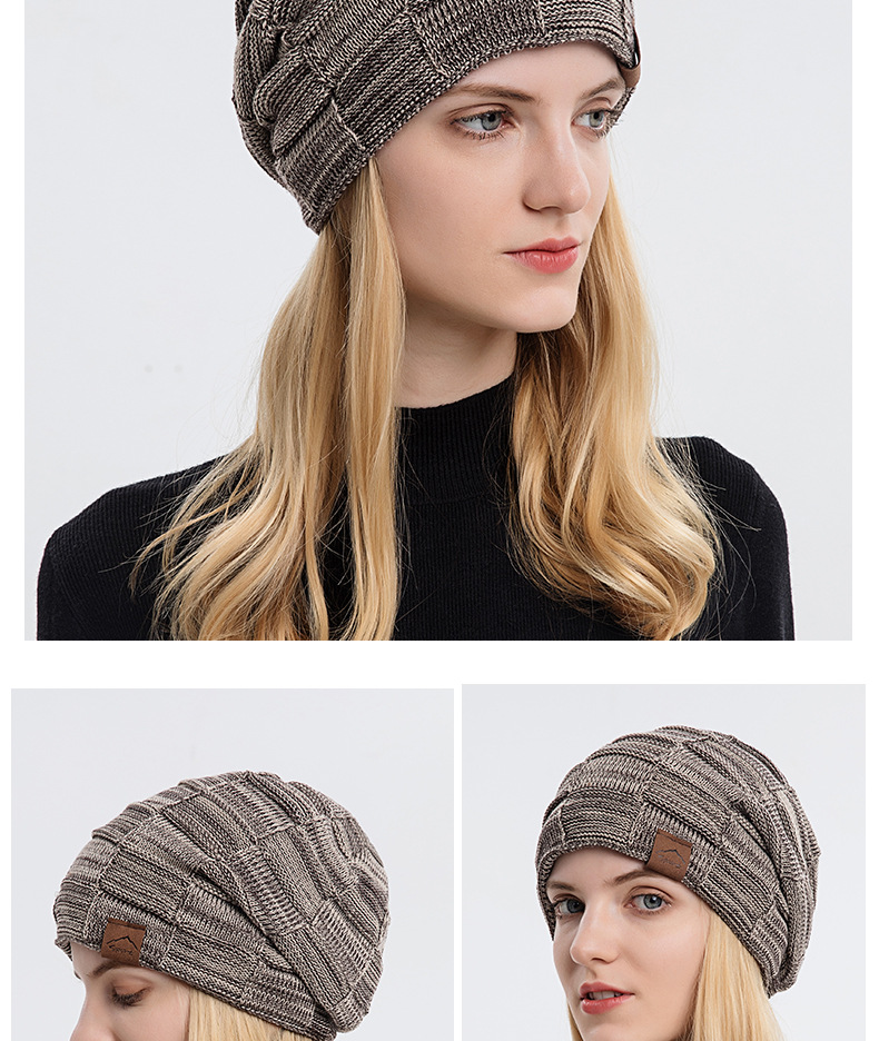 Autumn Winter Plus Velvet Knitting Hat Warm Fashion Pullover - Temu