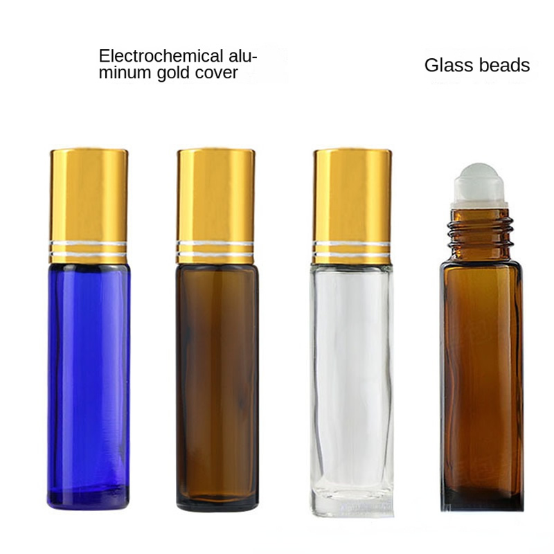 50pcs/lot 2ml Glass Amber Bottle Roller Bottle Empty Essential Oil Roll on  Bottle With Stainless Steel Balls For Aromatherapy - AliExpress