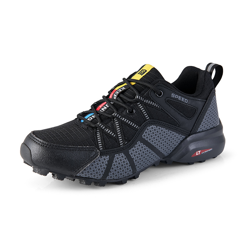 ARTVEP Zapatos de senderismo para hombre, impermeables, zapatos de trekking  de aventura, transpirables, zapatos de trabajo al aire libre, Negro - :  Ropa, Zapatos y Joyería 