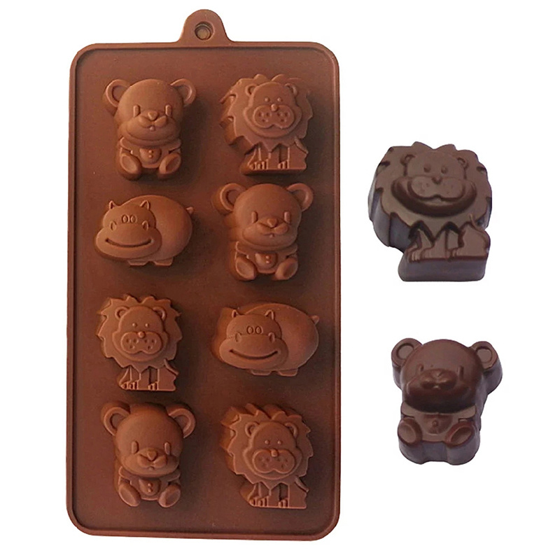 1pc animal silicone mold hippo   shape   cake mold diy baking mold details 1