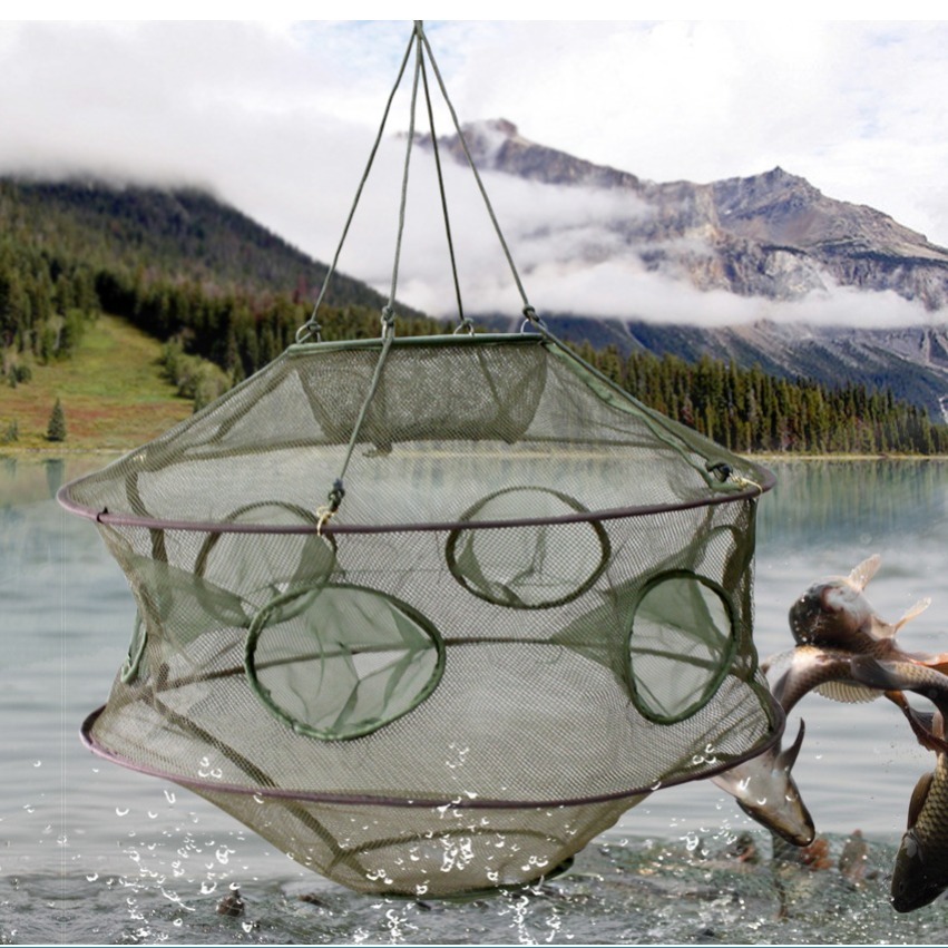 Sougayilang Foldable Automatic Fishing Net 6 Holes Portable - Temu Canada