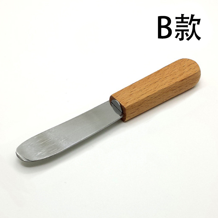 1pc Multifunctional Stainless Steel Butter Knife with Wooden Handle -  Perfect for Spreading Cream Cheese, Jam, Peanut Butter, and More