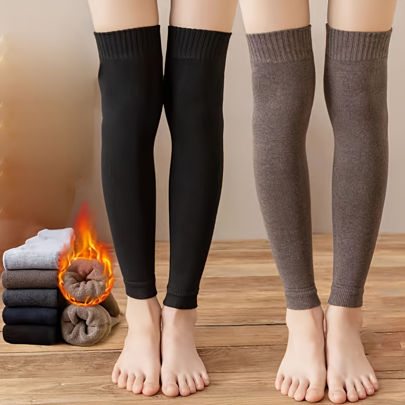 Lady Knee High Yoga Leg Warmers Knitting Long Dance Toeless Socks - China Toeless  Socks and Ankle Socks price