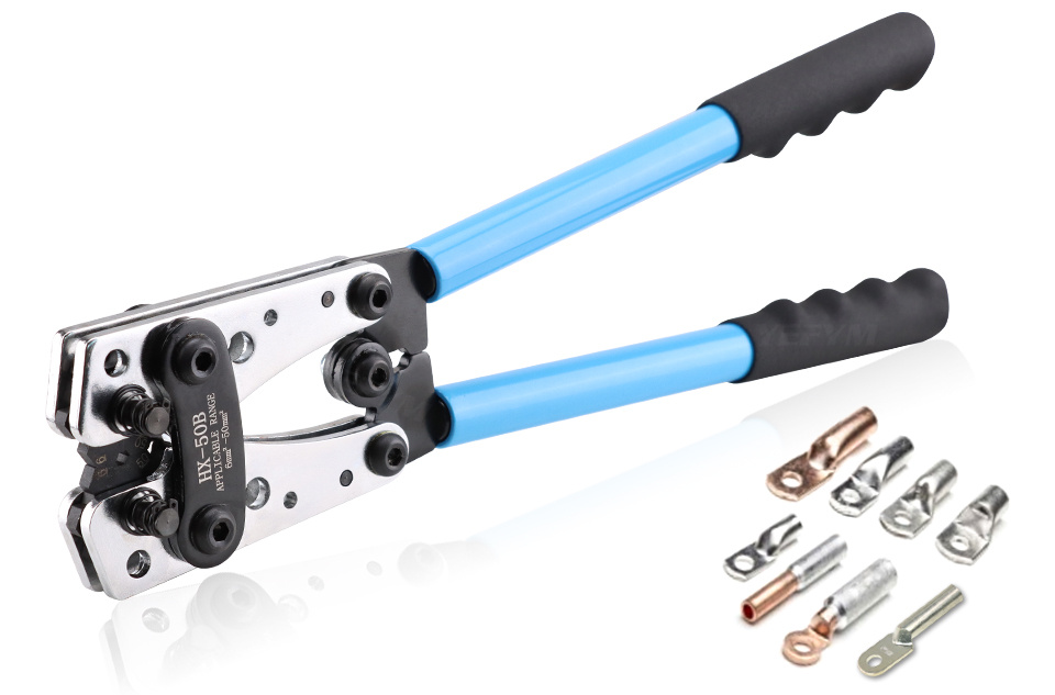 MONZANA® Crimpadora Terminales Eléctricos Alicates Conectores Cable engarce  de 0,25-10mm² Trinquete Ajustable