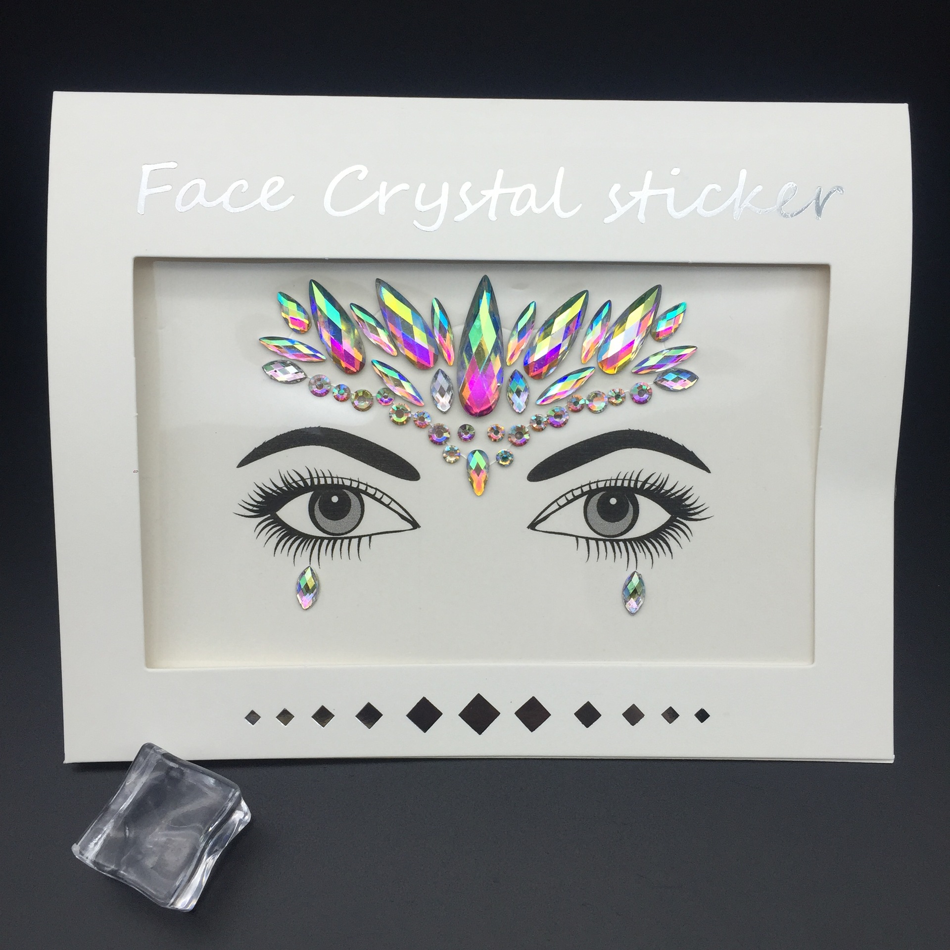 10 styles 3D Gem Stickers diamond Sticker Acrylic Crystal sticker DIY  Rhinestone