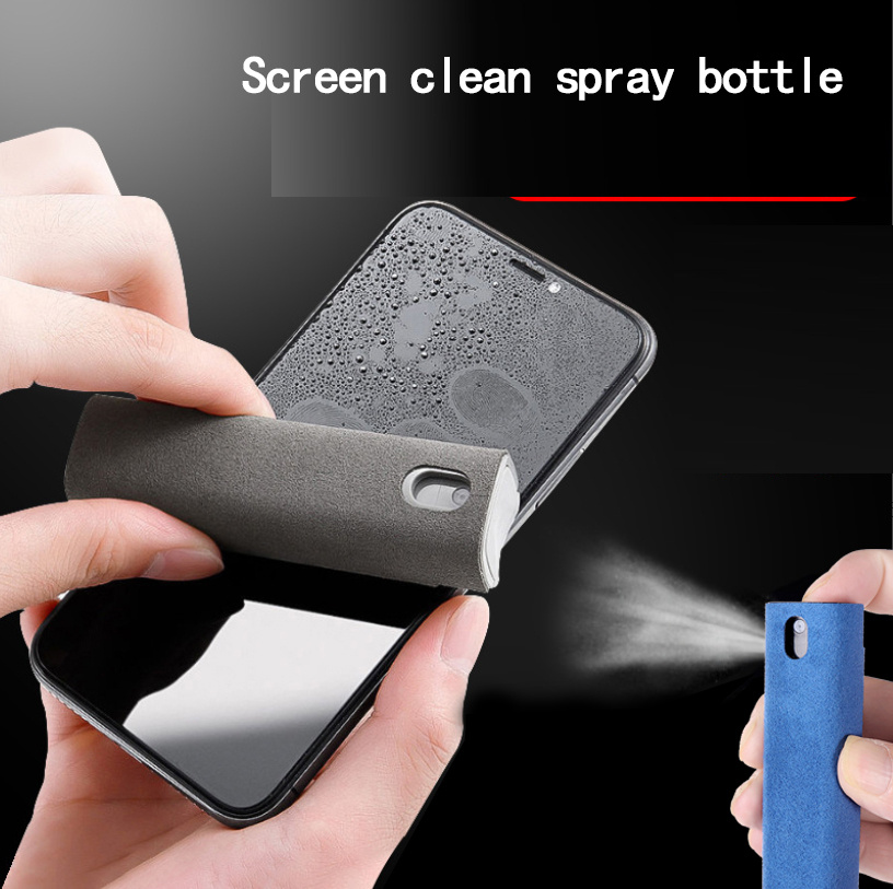 2in1 Microfiber Screen Cleaner Spray Bottle Set Mobile Phone - Temu