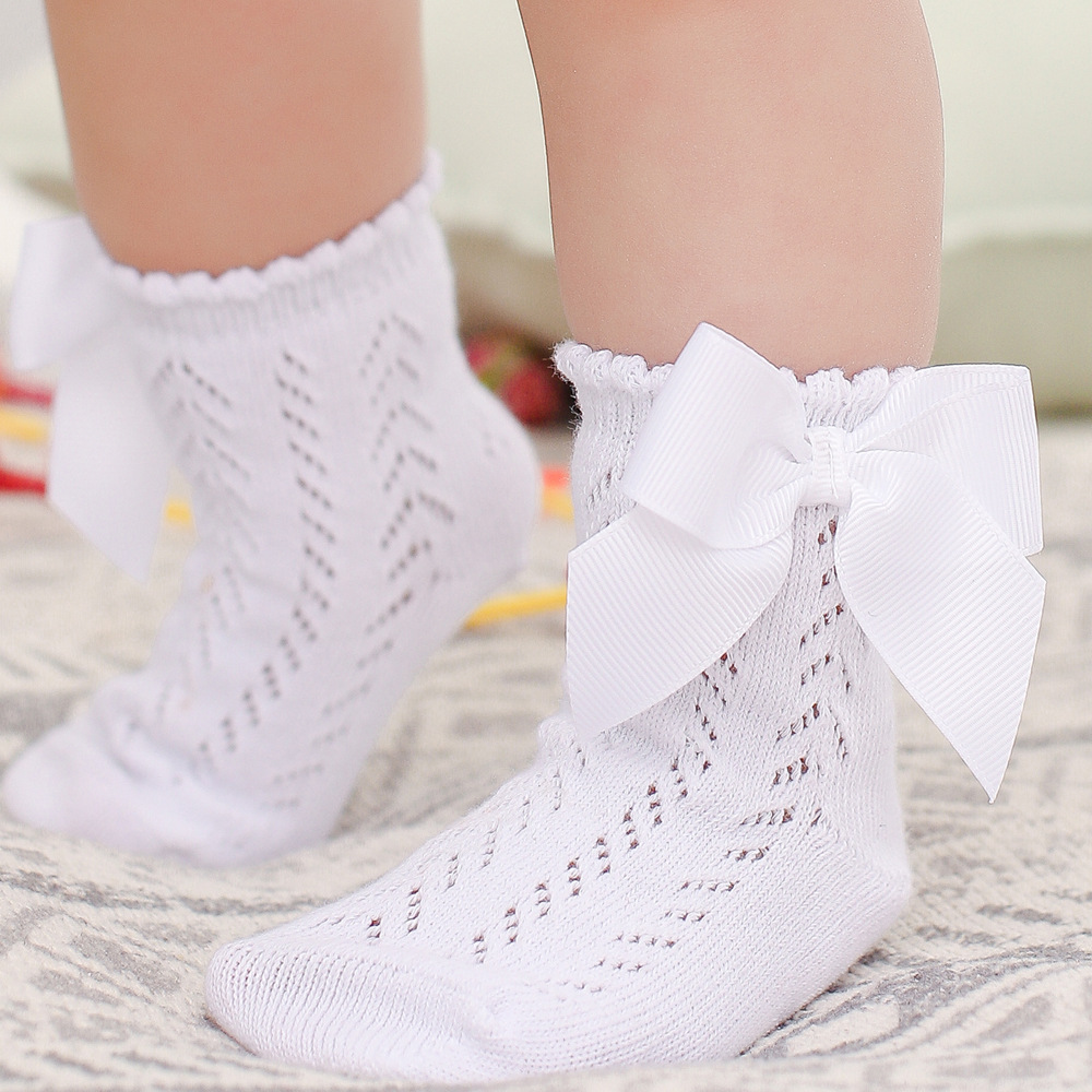 Toddler Girls Socks Bow Princess Socks - Temu