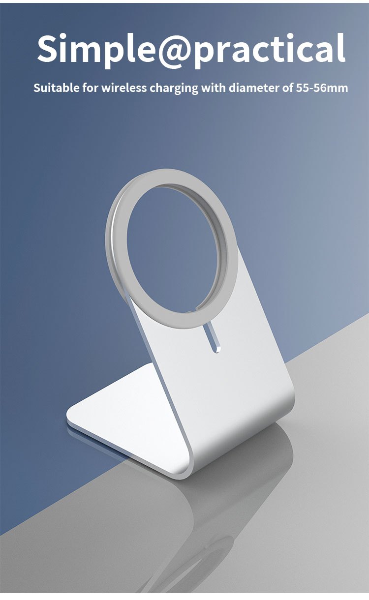 Desktophalterung kompatibel mit MagSafe Ladegerät - Ladeständer -  Aluminiumlegierung - anthrazit