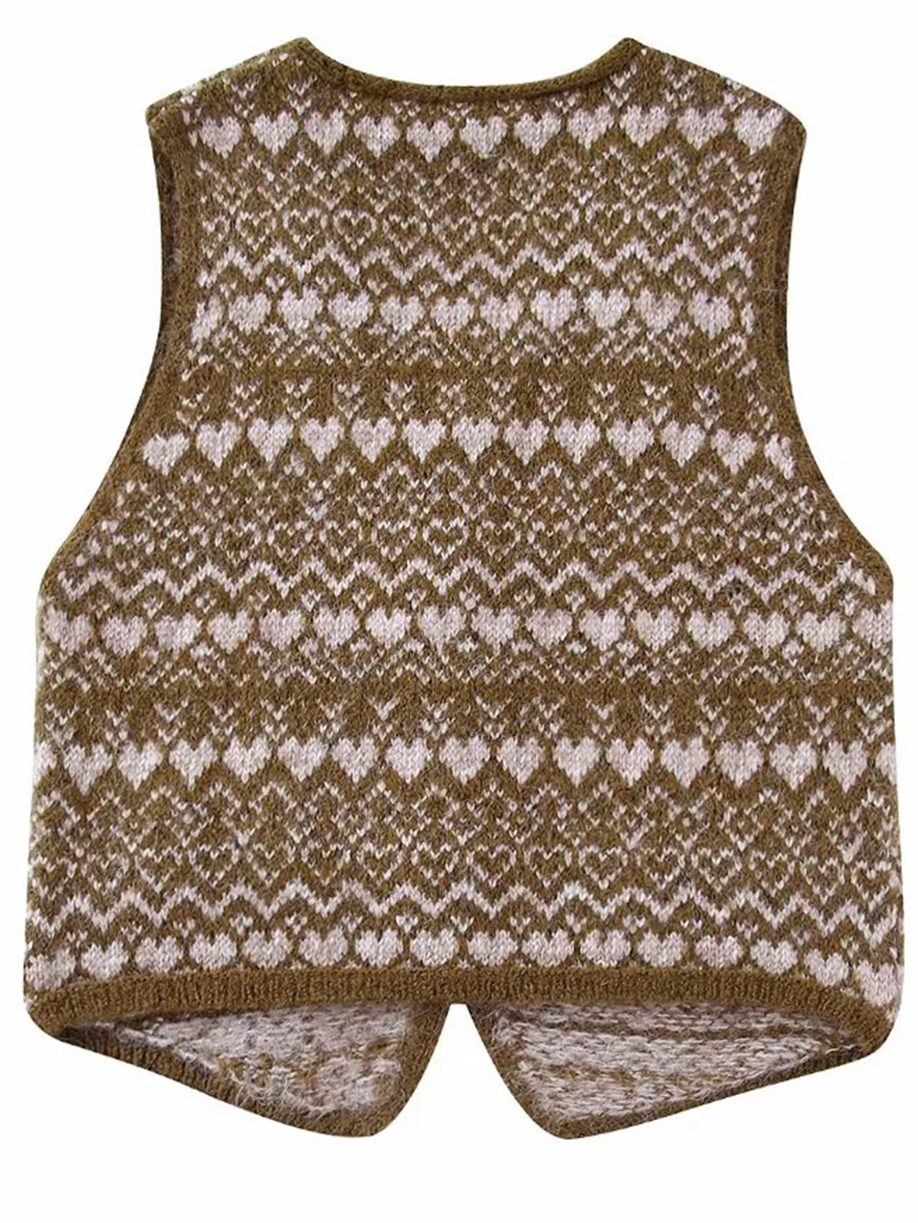 knitted vest and cardigan set