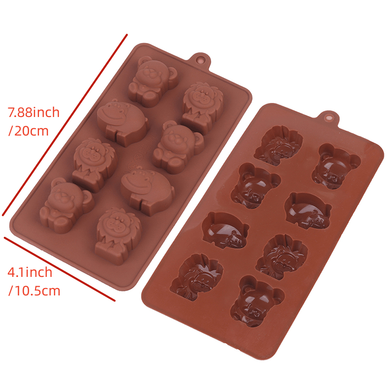 1pc animal silicone mold hippo   shape   cake mold diy baking mold details 2